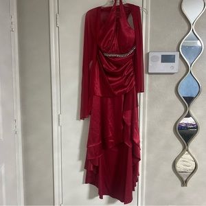 Read sleeveless dress